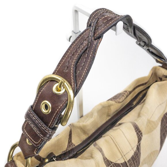 COACH Carly Denim Signature C Hobo Shoulder Handbag - A0826-12197 - Picture 4 of 16